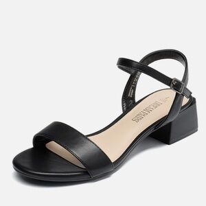 Dream Paris Open Toe Ankle Strap Low Heel Sandals